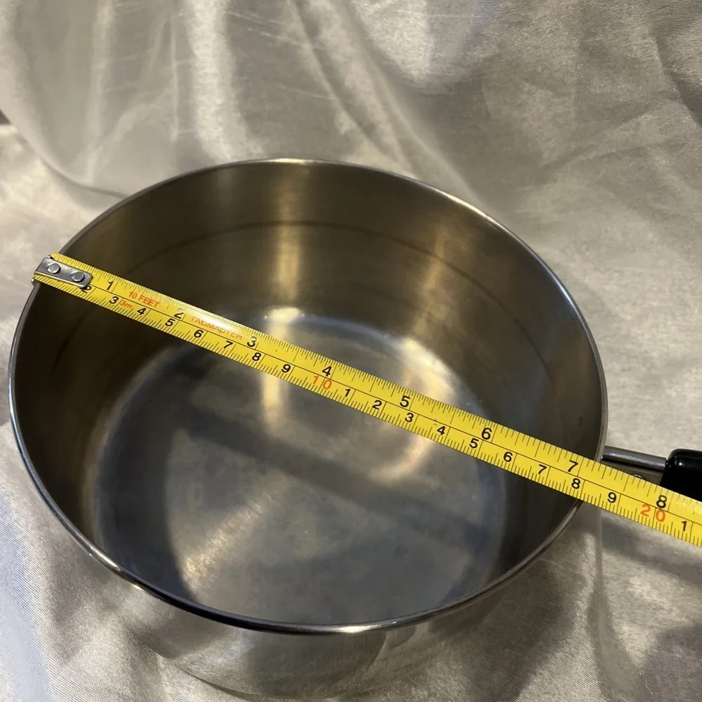 VTG Revere Ware 2qt 1.9L Sauce Pan 18/10 Stainless Steel & Lid Tri-Ply Indonesia